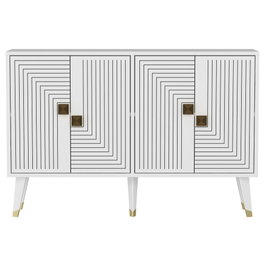 Hanah Home Consola Blanco y Oro
